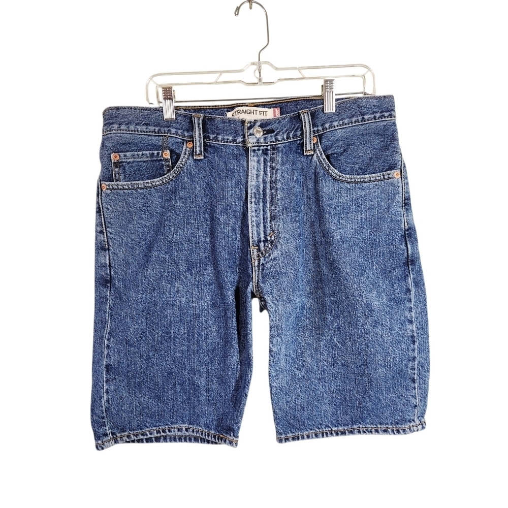 Levis 505 Classic Blue Denim Men's Shorts, Sz 34
